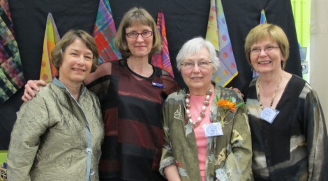 Textile Center founders: Carla Adams, Margaret Miller, Paula Pfaff, Nedra Granquist