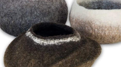Felted Vessels, Vases, and Bowls