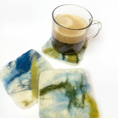 felted coasters