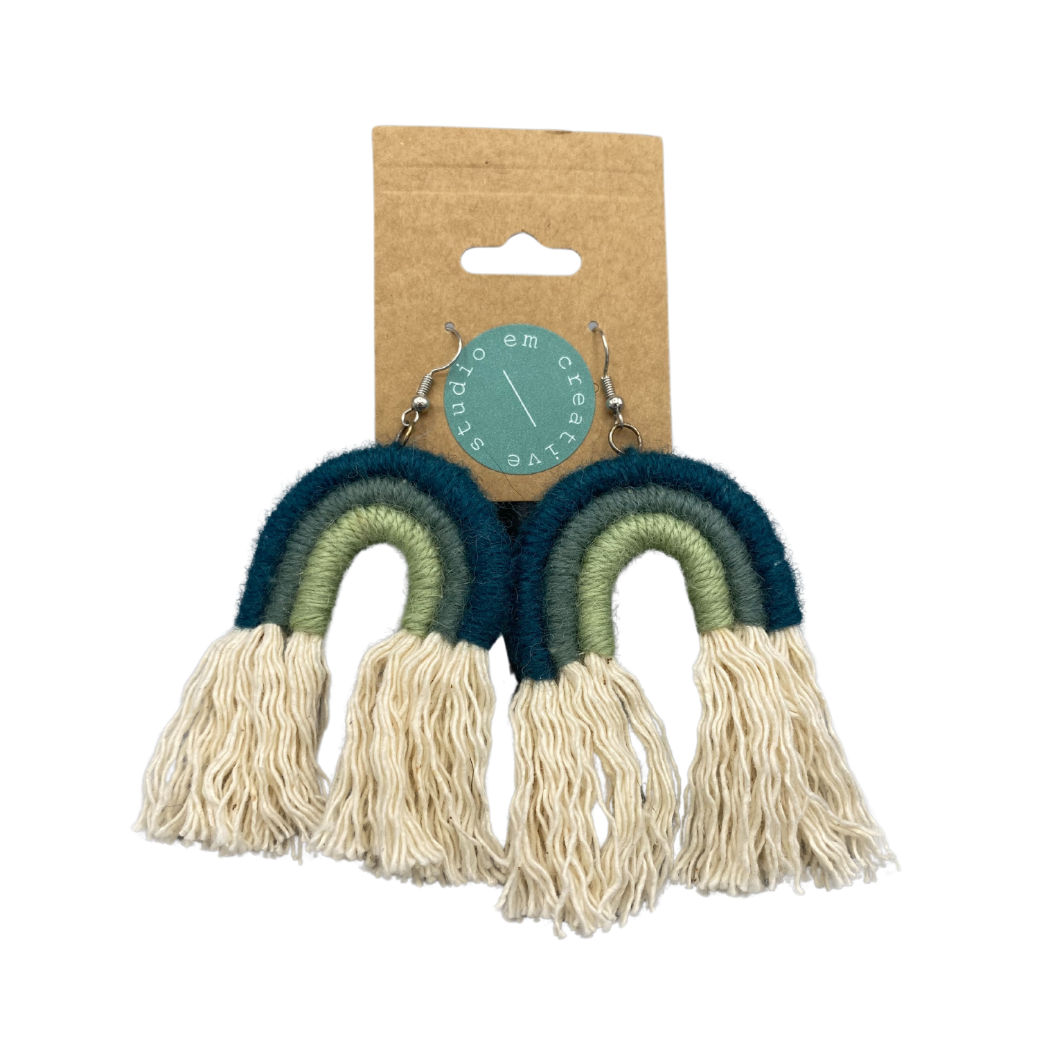 Emily Missaghi Yarn Earrings Rainbow - Image 4