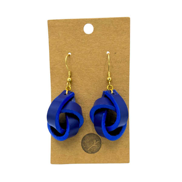 Kelsey Barajas Leather Knot Earrings - Image 6