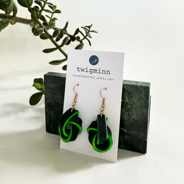 Kelsey Barajas Leather Knot Earrings - Image 7