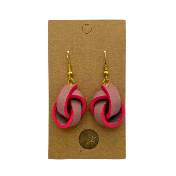 Kelsey Barajas Leather Knot Earrings - Image 5