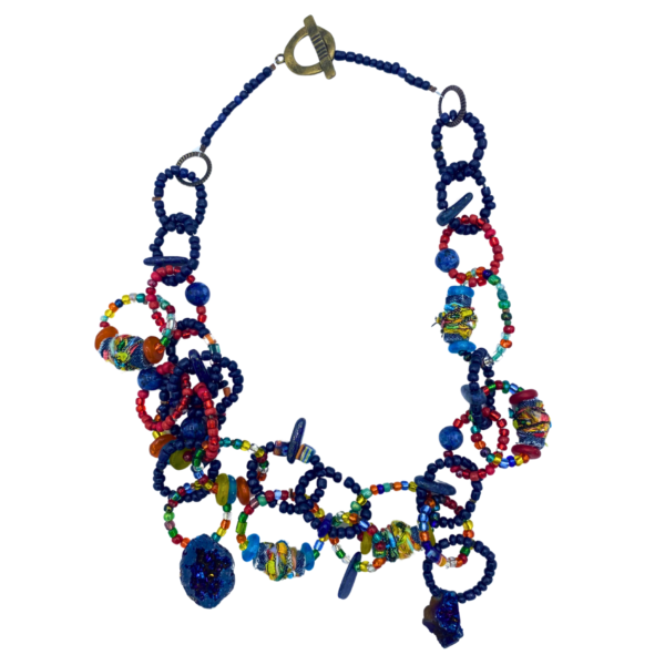 Judy Schneebeck Denim Necklace - Image 10