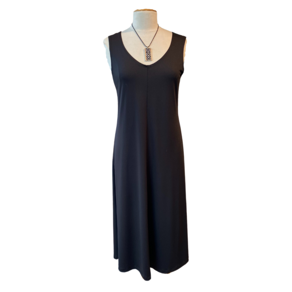 Margaret Mousley Kielty Long V Neck Dress