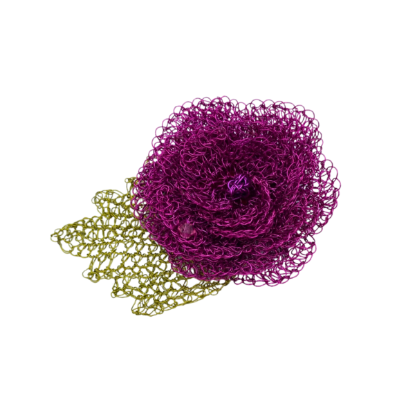 Karen Searle Rose Brooch - Image 3