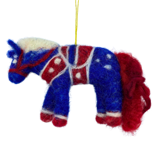 Kendra Hunding Dala Horse Ornament - Image 2