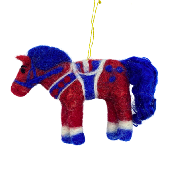Kendra Hunding Dala Horse Ornament - Image 3