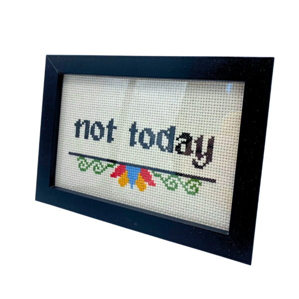 Sonia Han Cross-stitch Framed Art - Image 4