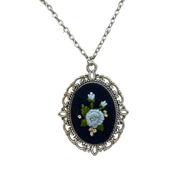 Laurel Tieman Embroidered Necklace