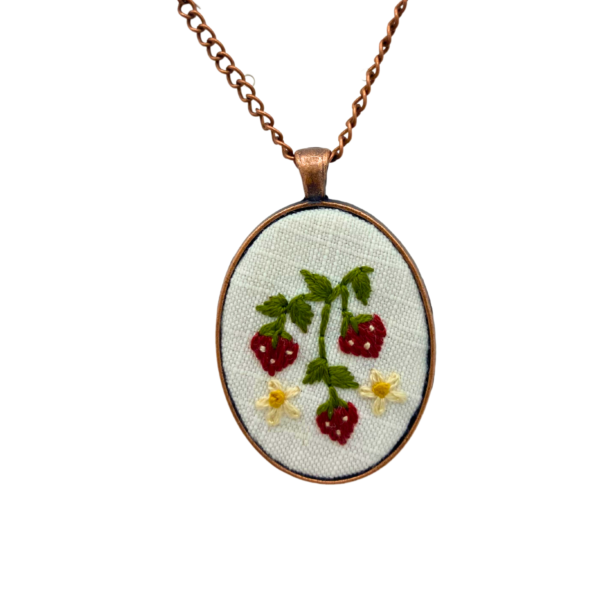 Laurel Tieman Embroidered Necklace