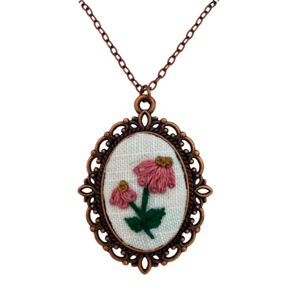 Laurel Tieman Embroidered Necklace