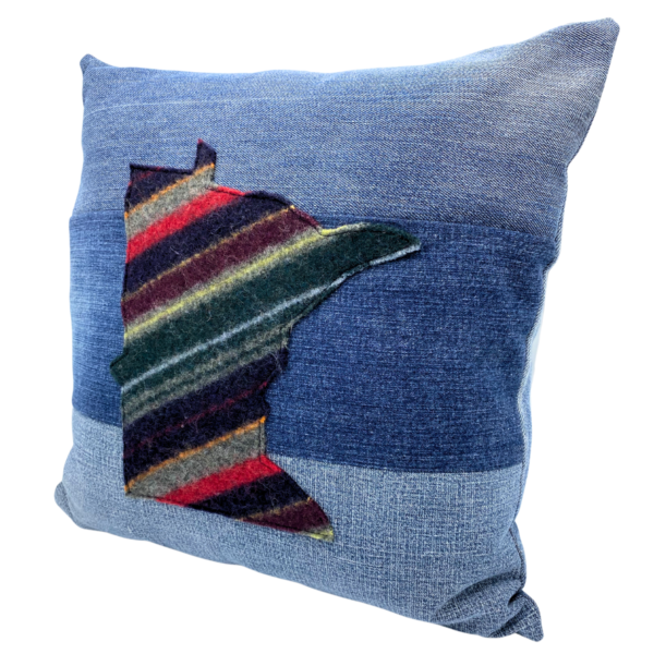 Rachel Obermoller Denim Pillow