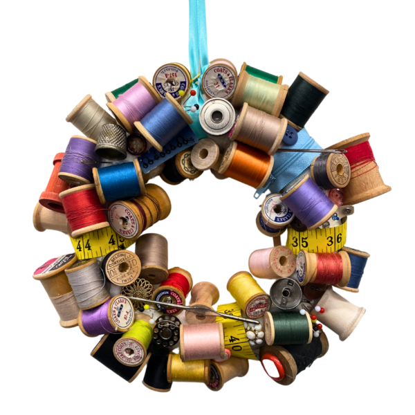 Mary Schwandt Vintage Sewing Wreath