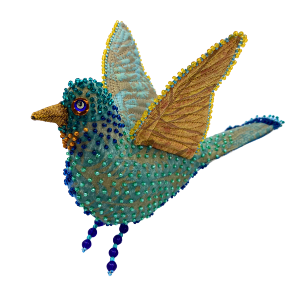 Rebecca Beadle Medium Beaded Bird Ornament - Image 3