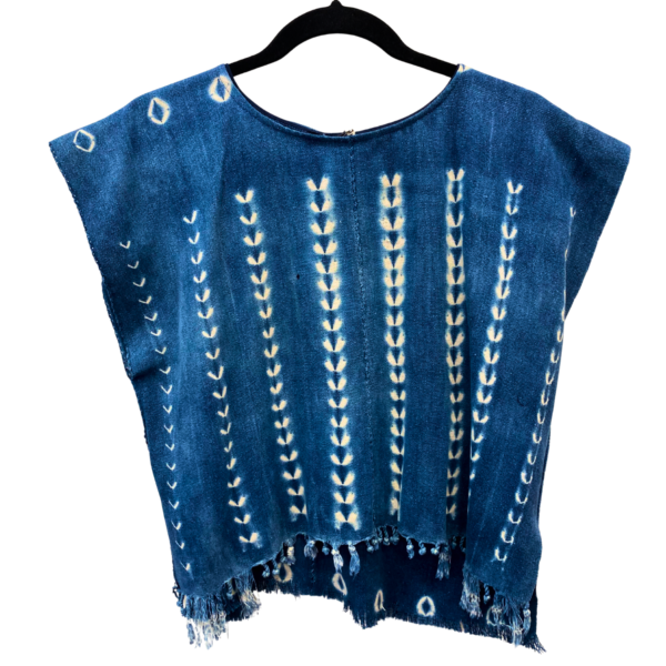 Melissa Alness Indigo Fringe Top