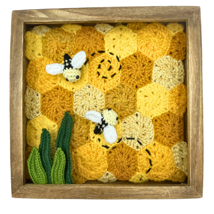 Lydia Hansen Honeybee Waltz Crochet Painting