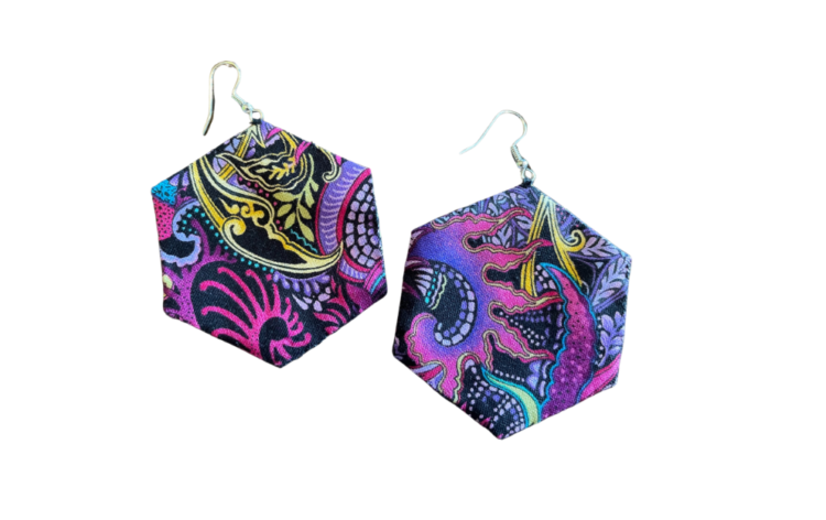 Mosaic Paper Pieced Earrings