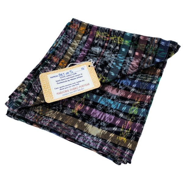 Marjorie Durko Puryear Set of 5 Maya Woven Napkins