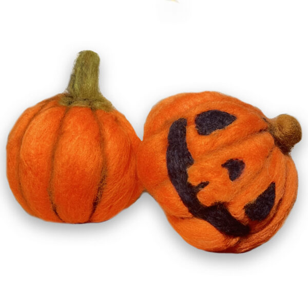 Felted Halloween Pumpkins