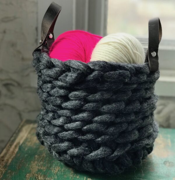 Finger Crocheted Basket - Image 3