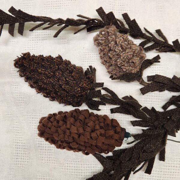 Upcycled Fiber Pine Cones