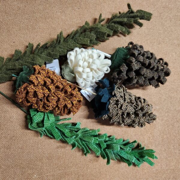 Upcycled Fiber Pine Cones - Image 2