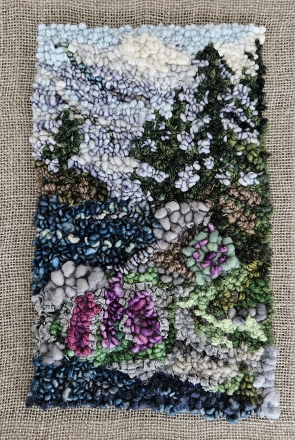 Rug Hooked Landscape - Image 3