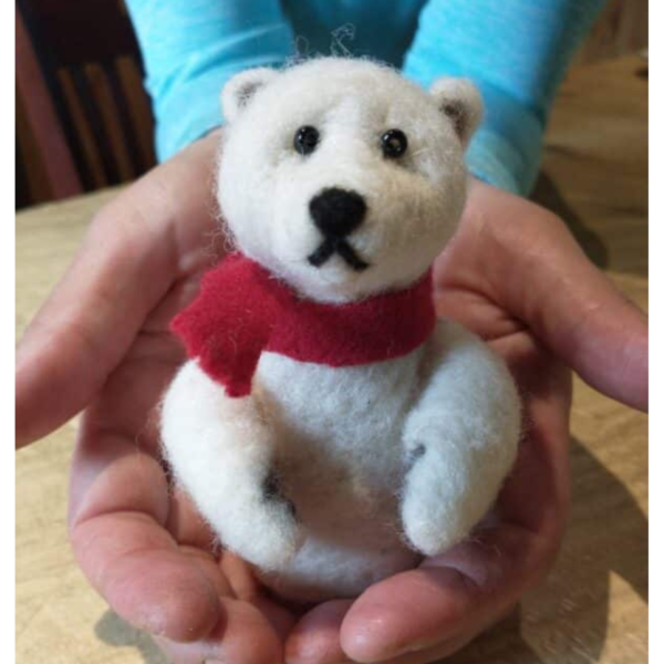 Laura Berlage Polar Bear Needle Felting Kit
