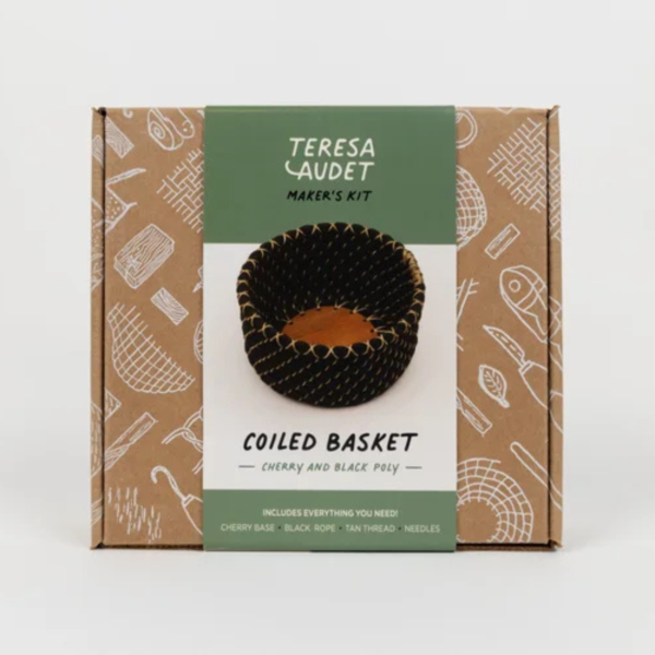 Coiled Basketry Kit- Cherry and Black Poly