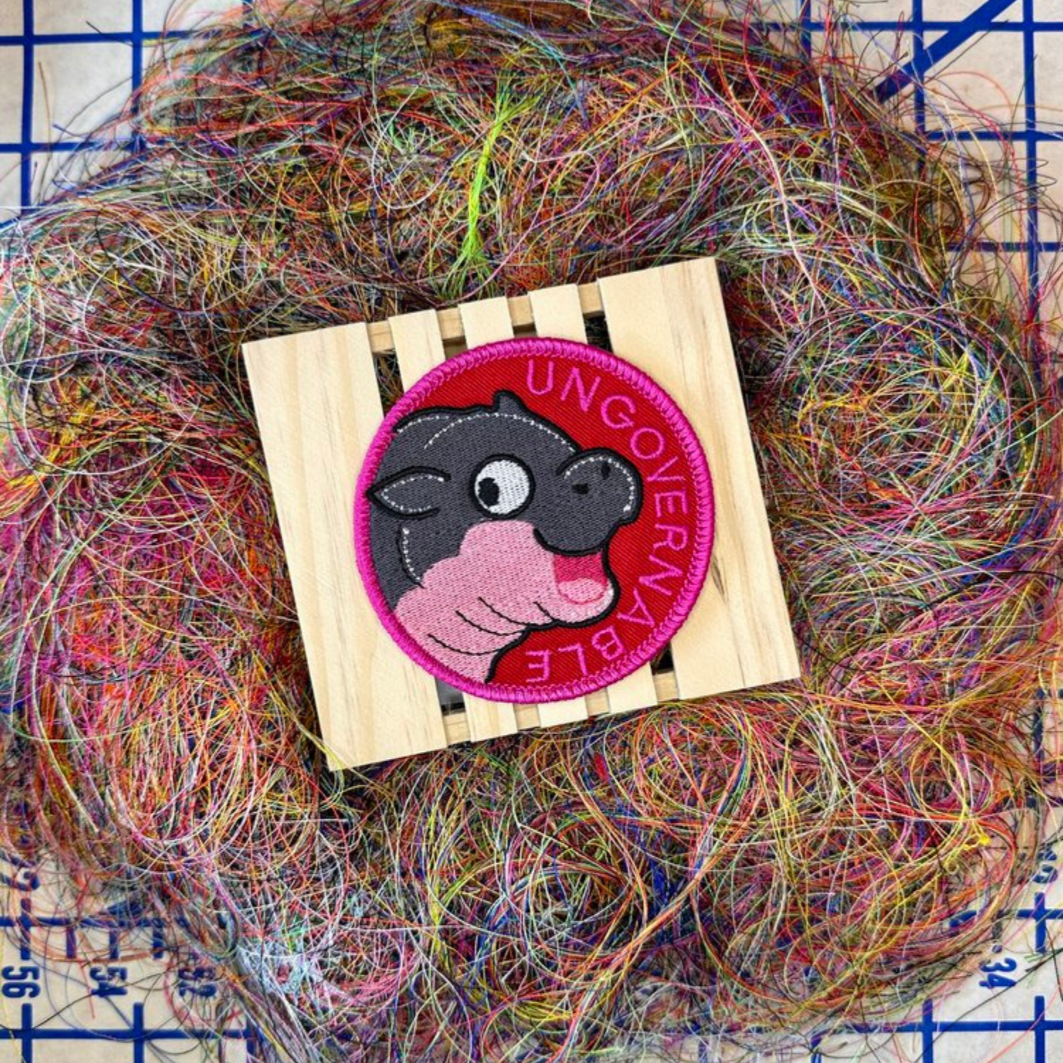 Kabouter Creative Ungovernable Iron On Patch