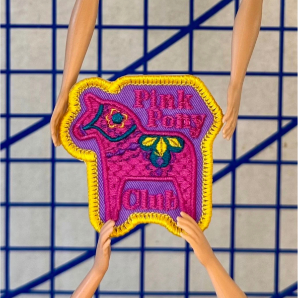 Kabouter Creative Pink Pony Club Iron On Patch – Textile Center