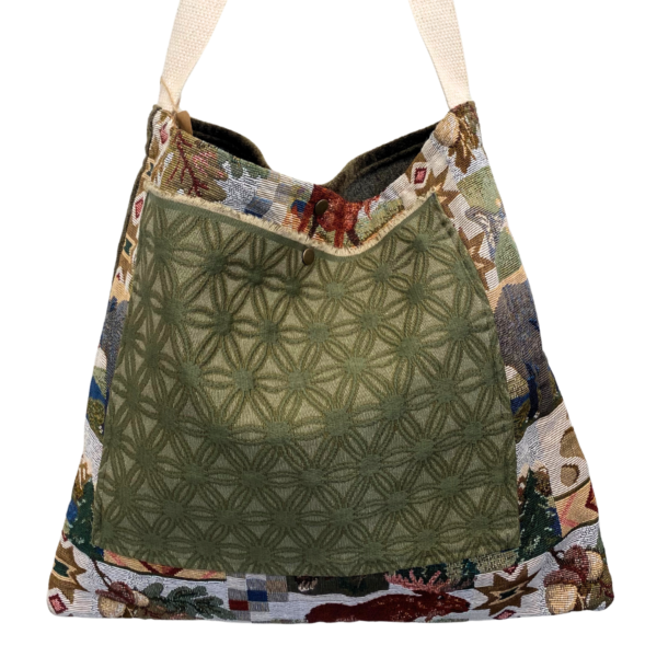 Gray Arel "Up North" Tote Bag