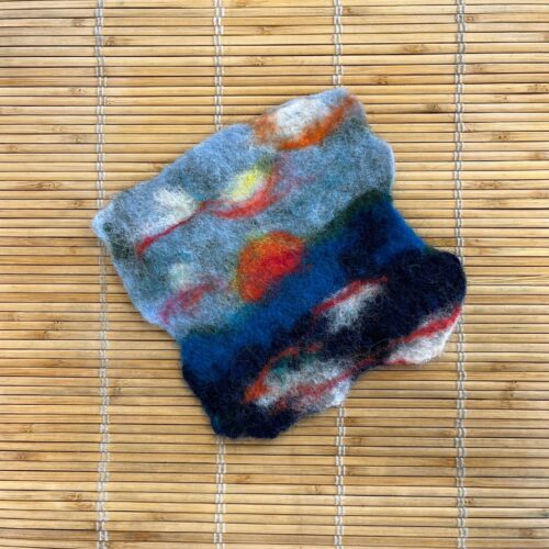 Wet Felted Coaster