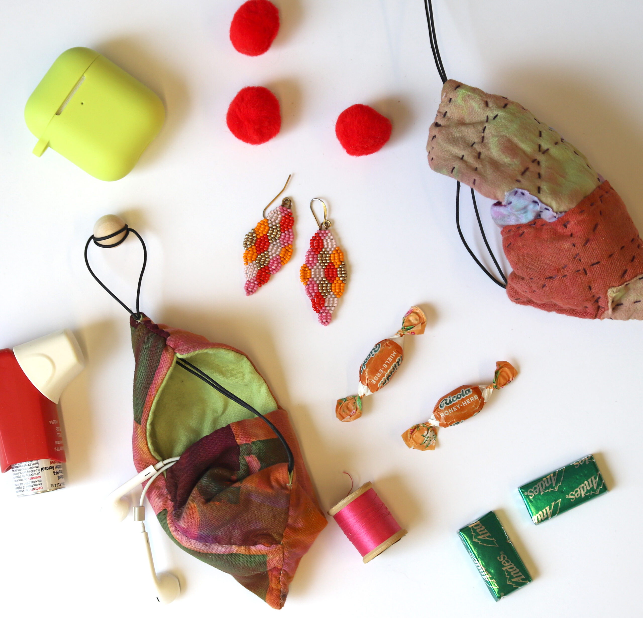 Hand Stitched Triangle Bag - Image 3