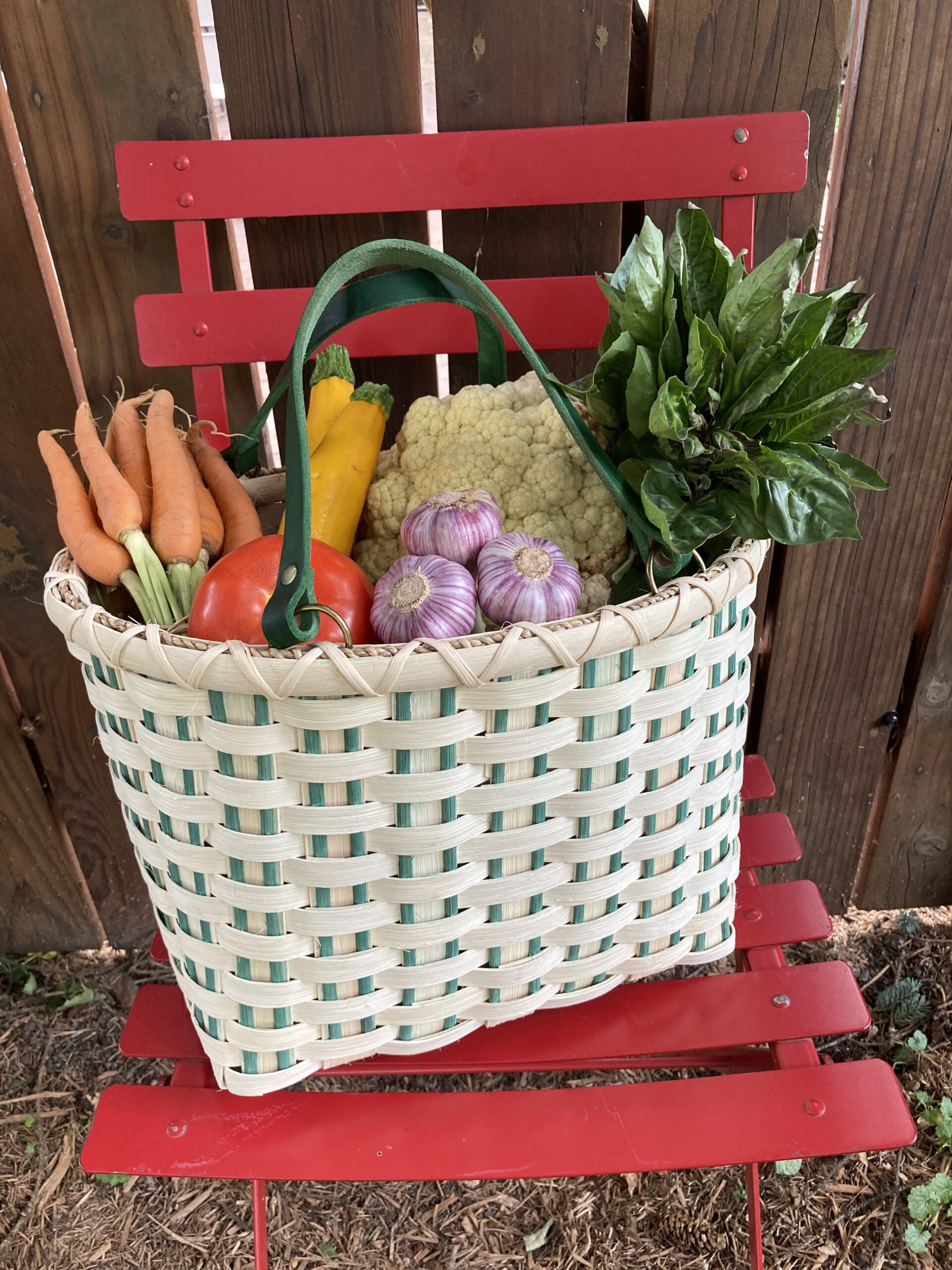Striped Market Basket