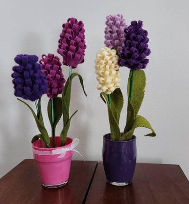 Upcycled Fiber Flowers - Image 3