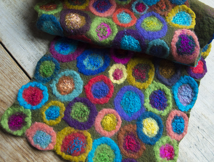 Circles Felted Table Runner - Image 2