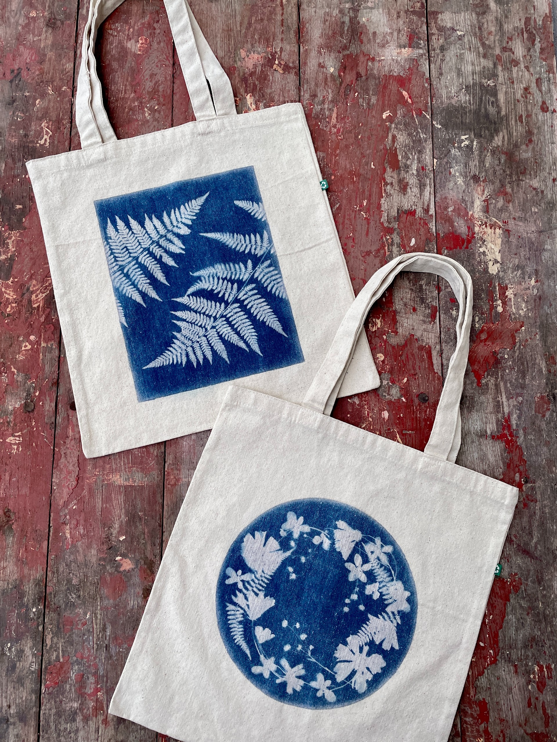 Cyanotype Tote Bag - September 2026