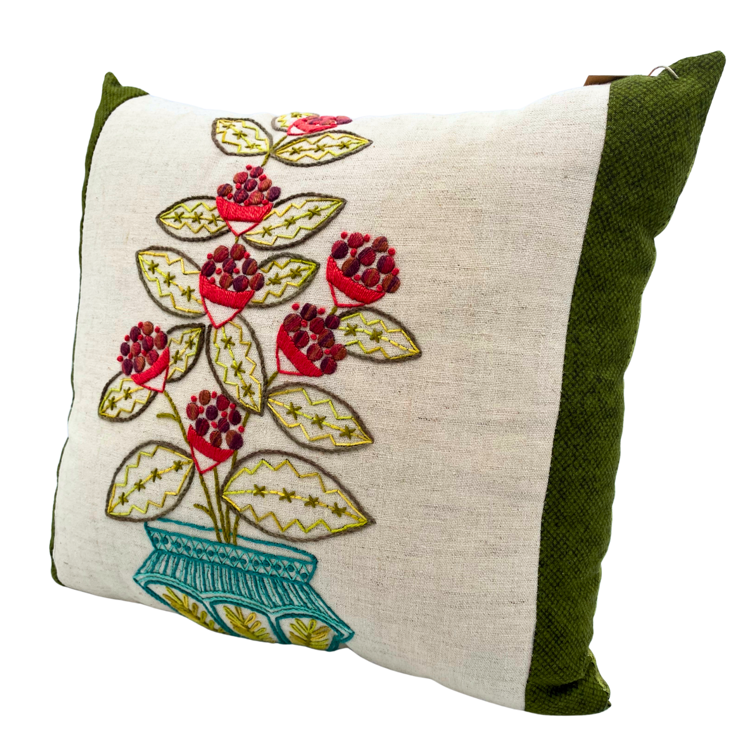 Kim Hondel Embroidered Pillow