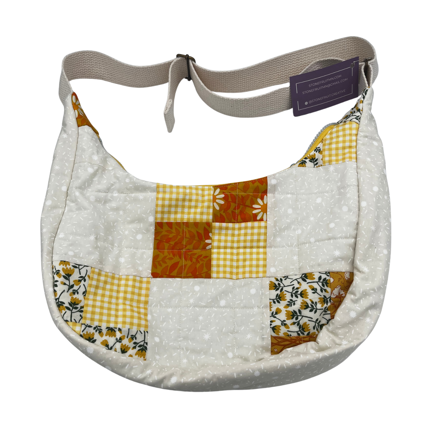 Sarah Cassavant Quilted Crescent Bag