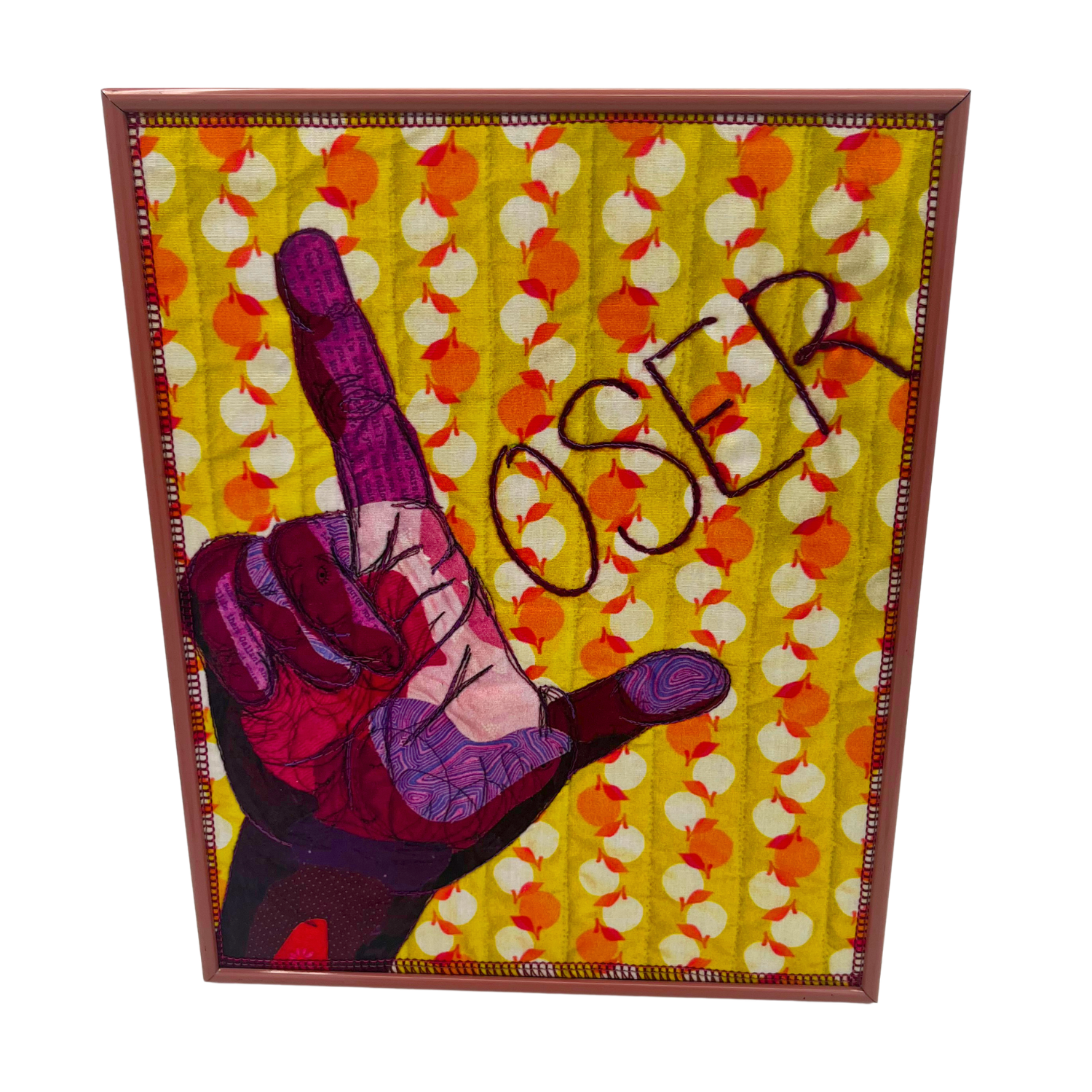 Moxie Designs 8x10 "Loser" Framed Fabric Print
