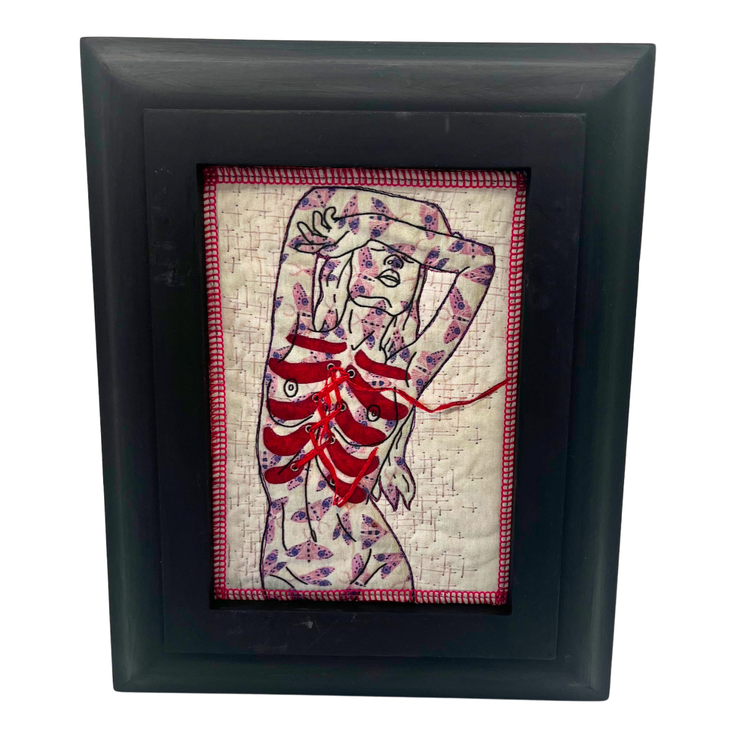 Moxie Designs 5x7 "Ribs" Framed Fabric Print