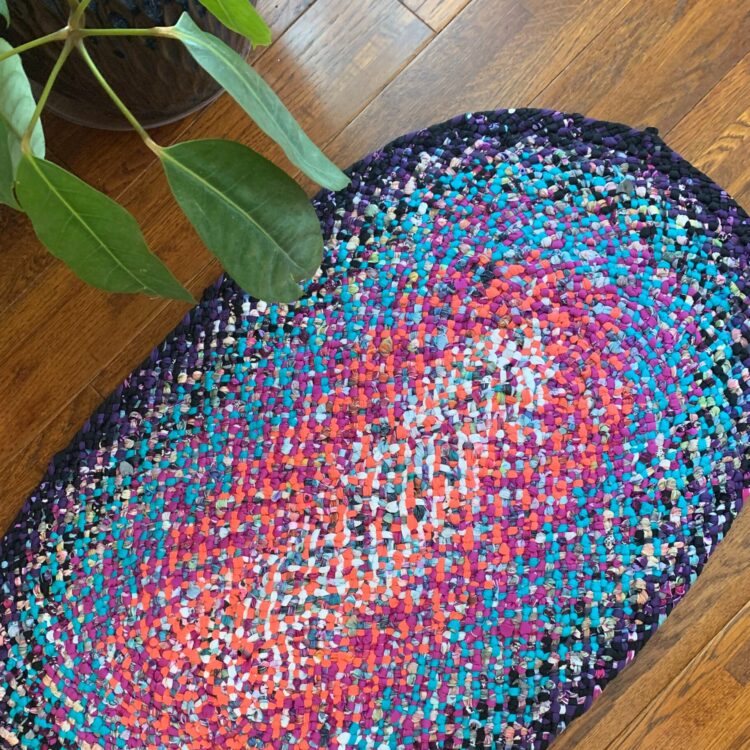 Upcycled Fabric Braided Rug - February 2027