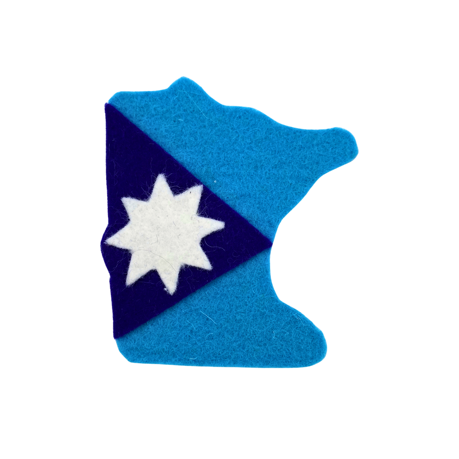 Betsy Shannon Felted MN Flag Magnet
