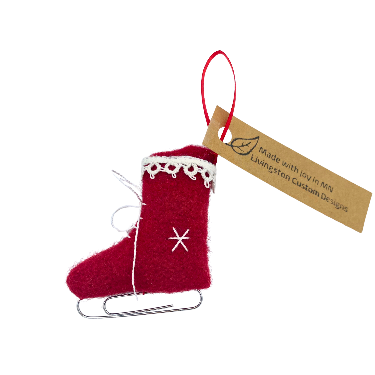Kris Livingston Skate Ornament